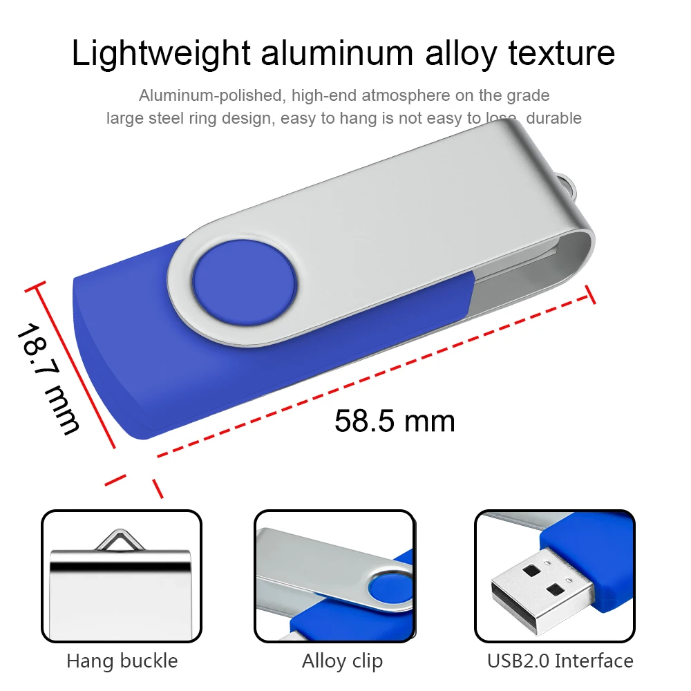 50 قطعة محرك فلاش USB 1 جيجابايت 2 جيجابايت 4 جيجابايت مشبك معدني ذاكرة عصا 64 جيجابايت شعار مخصص مجاني بندريف 32 جيجابايت هدية إبداعية Usb عصا 16 جرام 64 جيجابايت