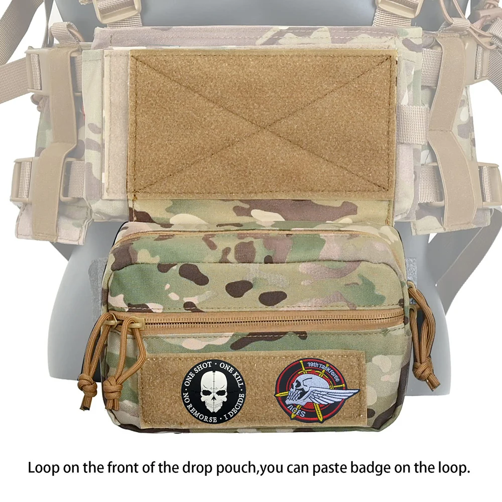 Tactical Dump Pouch Drop Admin Pouch marsupio Tool Pouch Hook And Loop EDC Medical Tool Pouch Vest accessorio caccia MK3 MK4