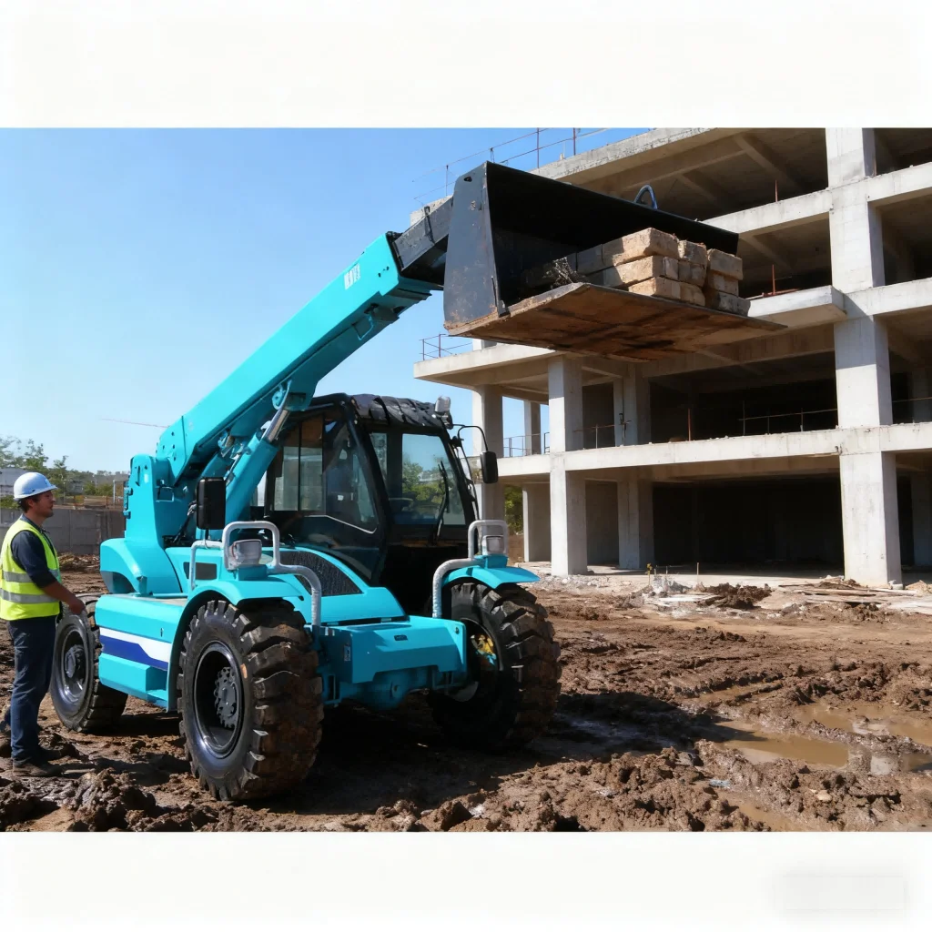 Telescopic Boom Forklift 2.5t 7m 10m Telescopic Forklift Telehandler Multi-Purpose Agricultural Reach Forklift for Construction