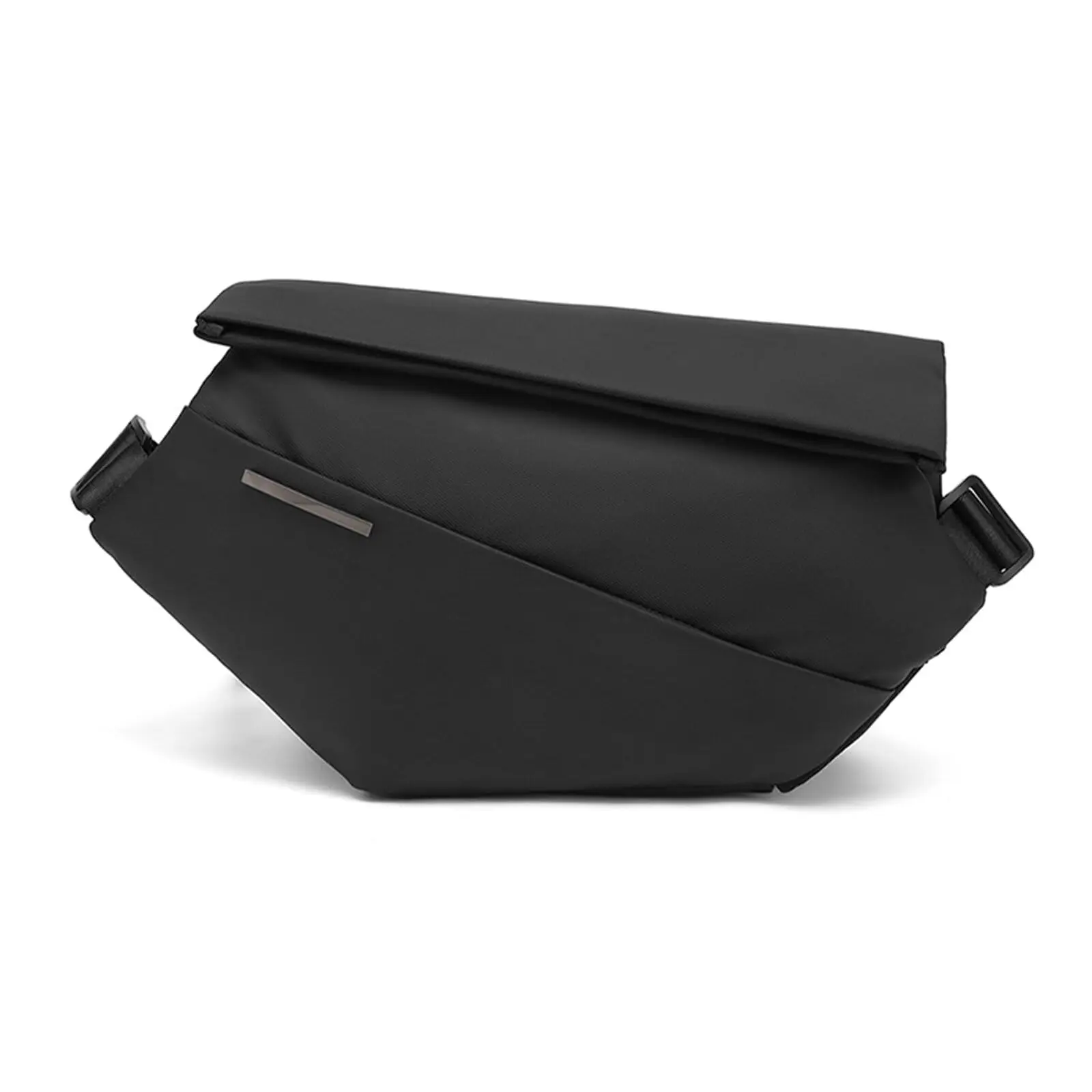 Sling Bag for Men Designer Black Motorcycle Bag Fashionable Casual Storage Phone Accessories Waterproof Shoulder for Travel Work