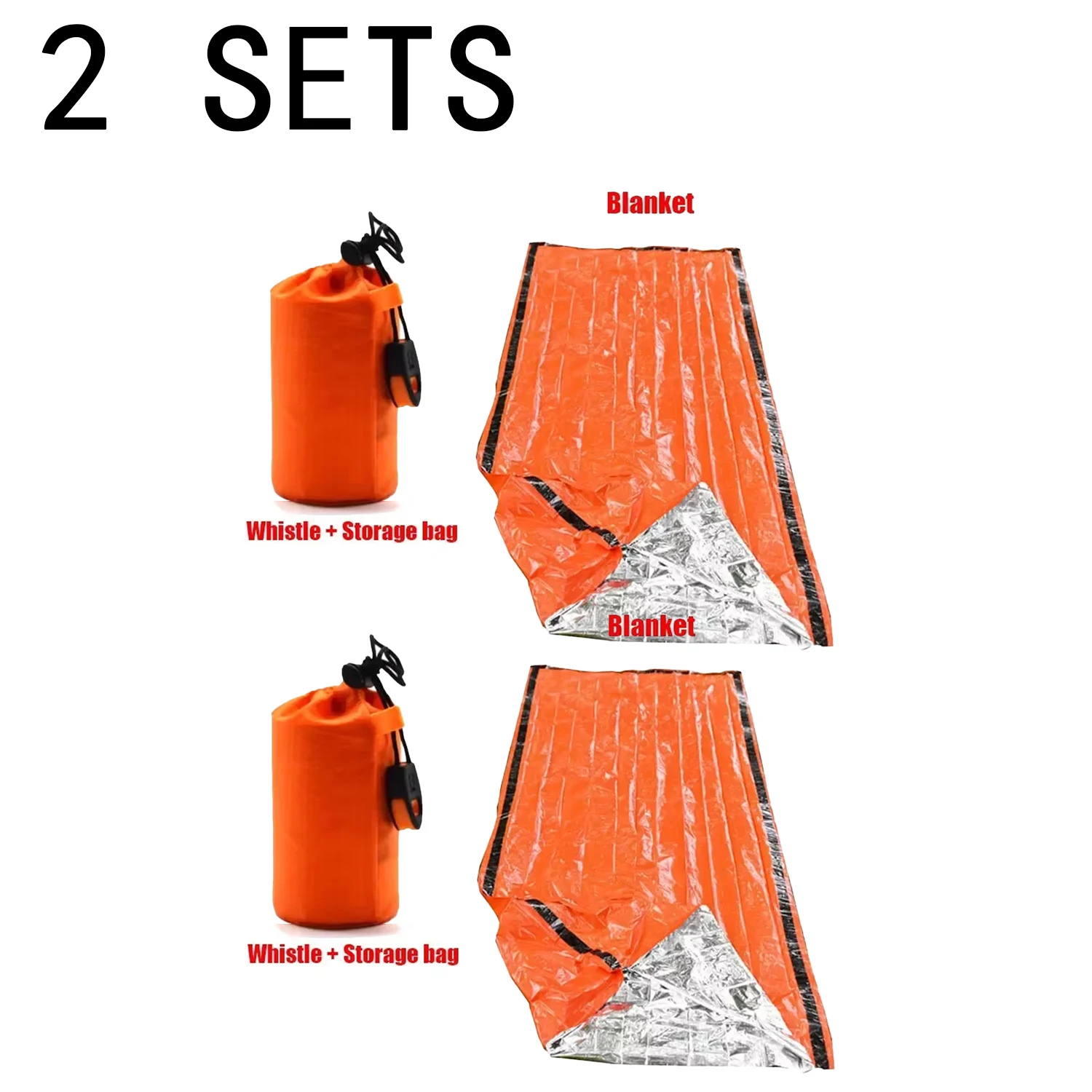 Sanke Rescue Tragbare Wasserdichte Notfall Überleben Schlafsack Outdoor Edc Camping Ausrüstung Thermische Sack Erste Hilfe Rettungs Kit Mylar Decke 3