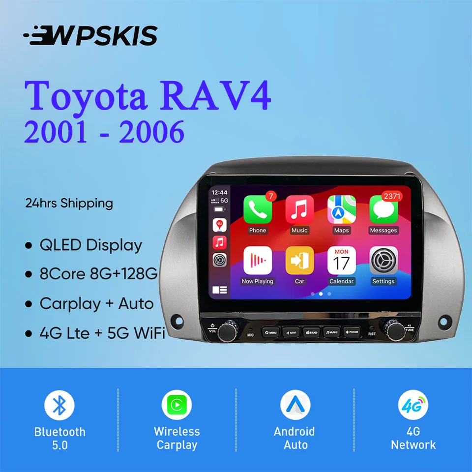 Car Radio GPS Navi Monitor For Toyota RAV 4 RAV4 2001 - 2006 Autoradio Stereo Video Music Player Head Unit Tape recorder RDS DSP