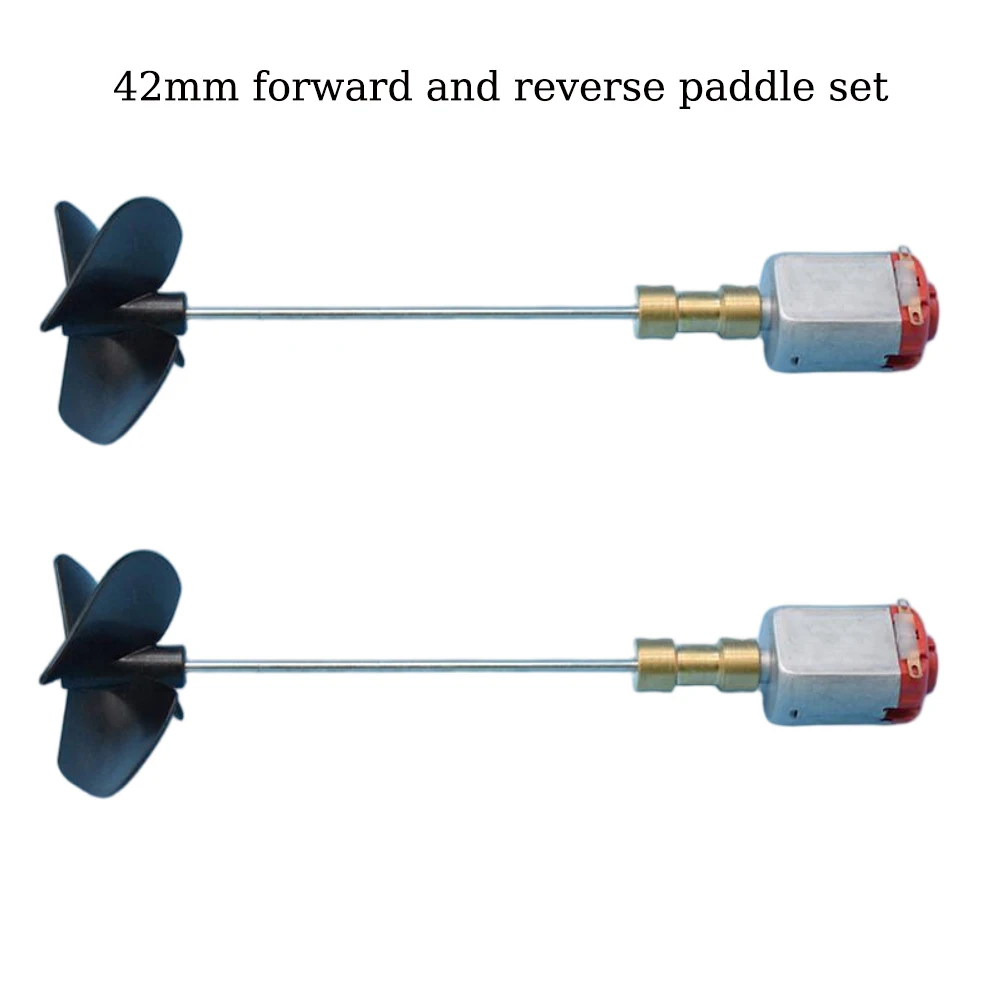 130 Strong Magnetic Dual Motor DIY Boat Power Kit with 36mm/42mm Forward And Reverse Propeller Set for Small Boat Projects