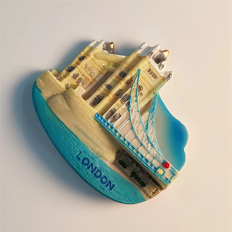 Tower Bridge attractions in London, UK three-dimensional painting resin magnetic refrigerator magnet resin material