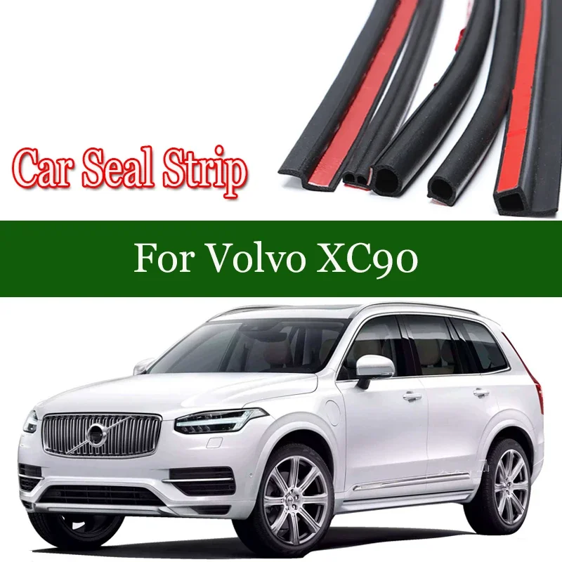 For Volvo XC90 Audi Q3 Q5 Car Door Edge Weatherstrip Car Seal Strips Pillar Noise Windproof Protection Auto Sealant Accessories