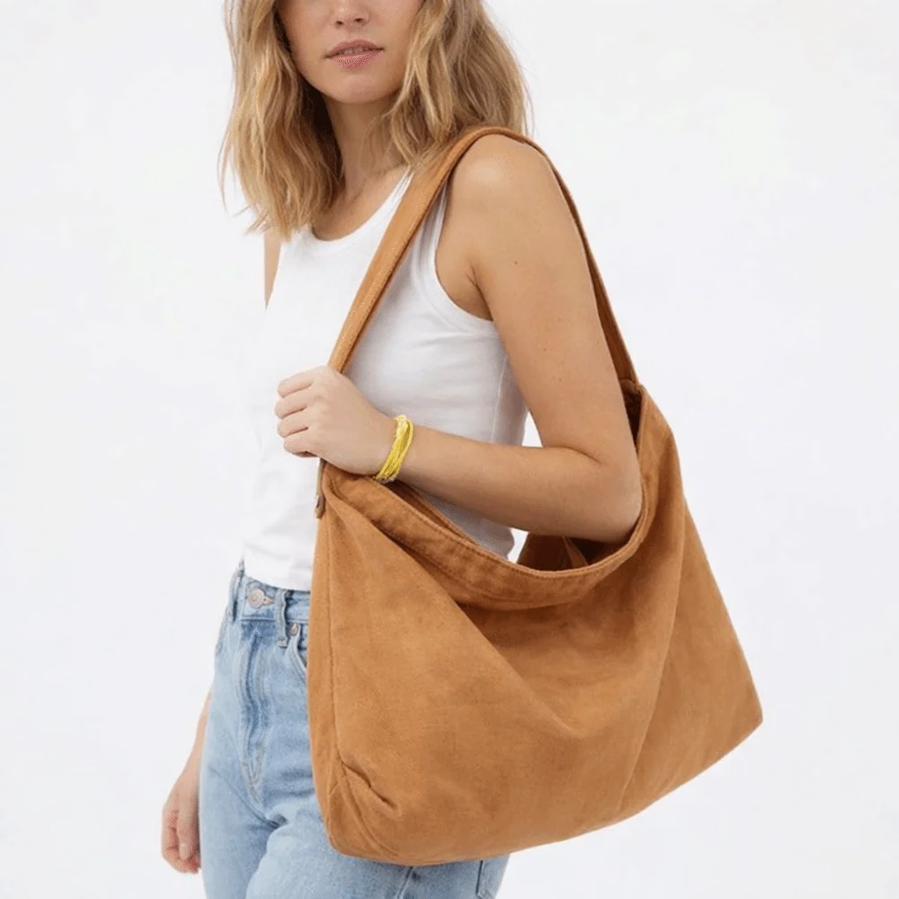 

Новая женская сумка через плечо большой вместимости, утолщенная, прочная, однотонная, в японском стиле, ретро-мессенджер, сумка-тоут для школы