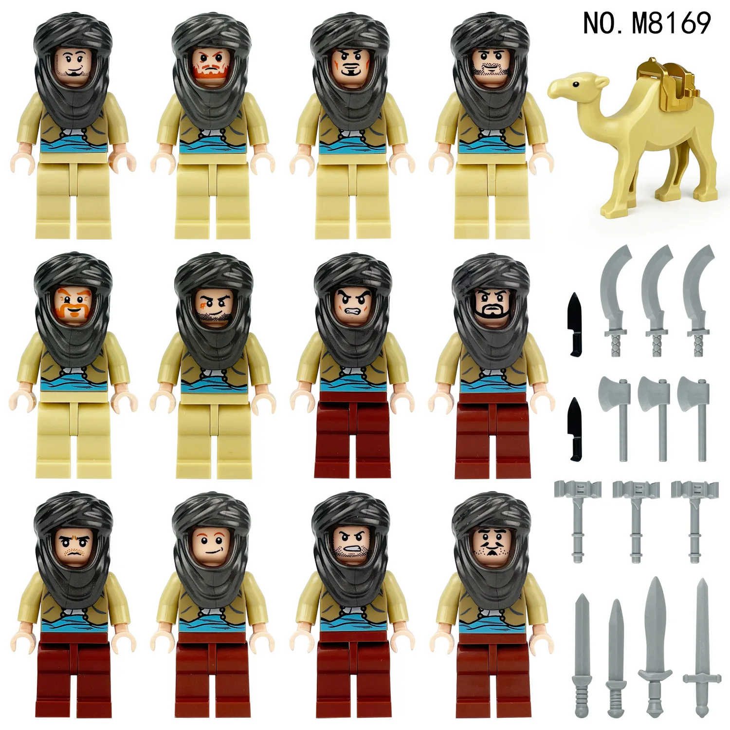 12pcs Building blocks, figures, special police anti-terrorism cheetah commandos, humanoid dolls, children's toys, birthday gift image 3