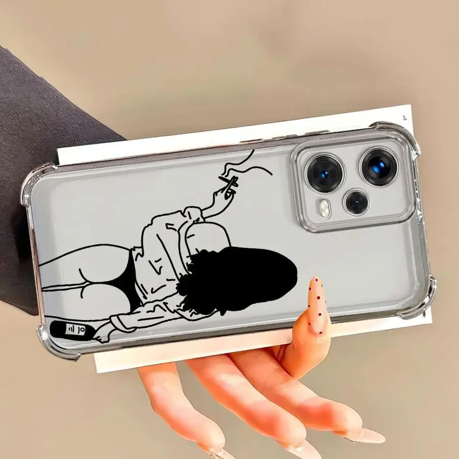 حافظة لهاتف Xiaomi Redmi Note 9S 14 Pro Plus 11 12 13 10 Pro 10 Lite 11s 10s مثيرة تجريد امرأة