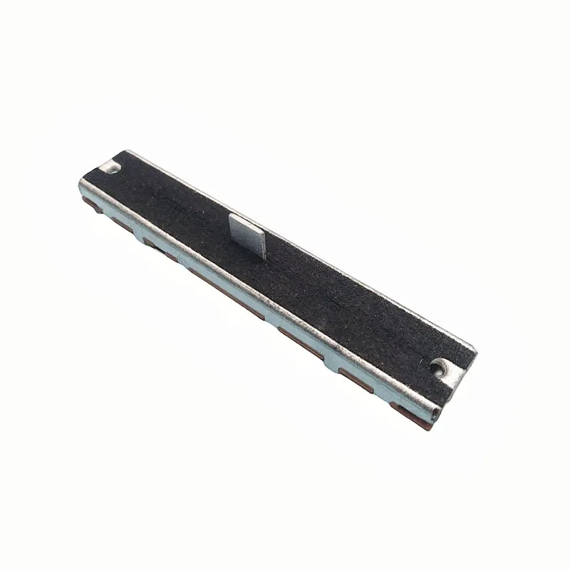 5 szt. 88mm Potencjometr suwakowy B10Kx2 Jednokanałowy Dwukanałowy B103 3/6 pinów Długość 8,8cm Skok 60mm Uchwyt 8mm — zdjęcie 2