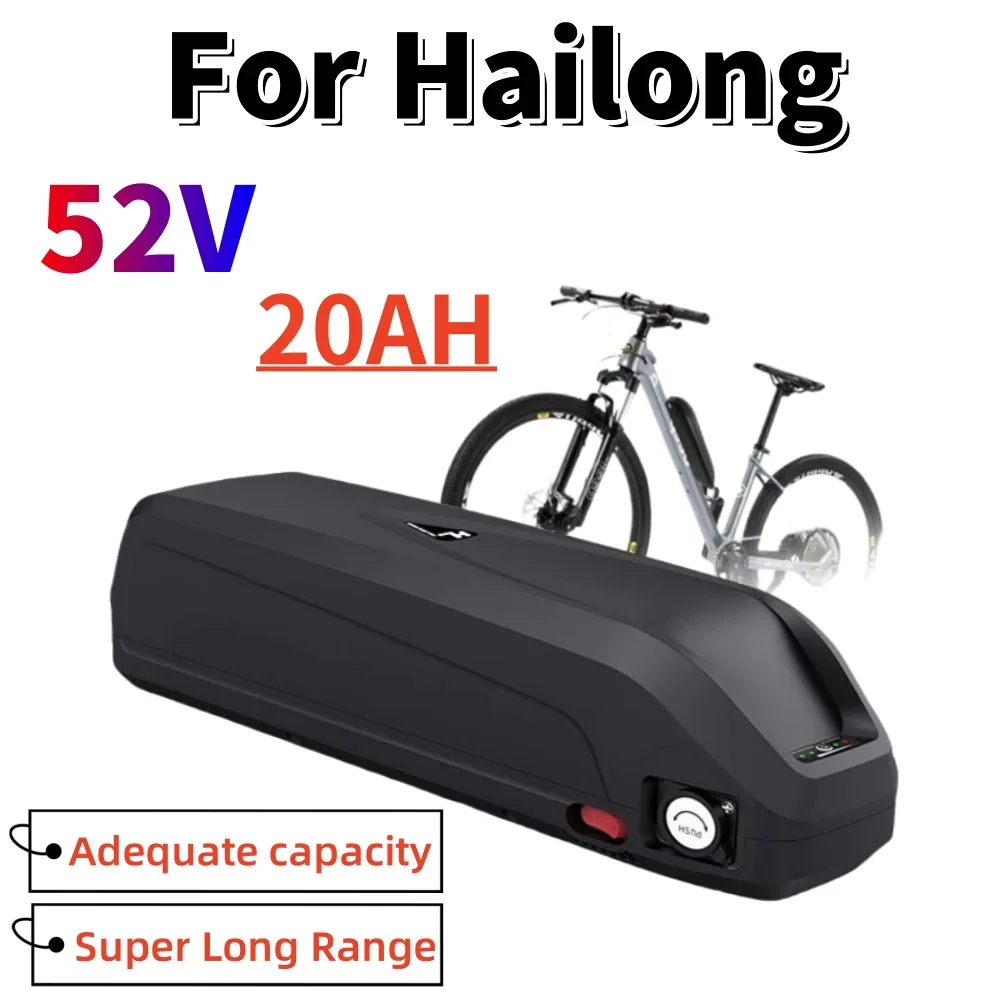 

For Hailong 100% brand new 52V 20Ah battery 30A BMS for 350W 500W 750W 1000W motor BBS02 BBS03 BBSHD