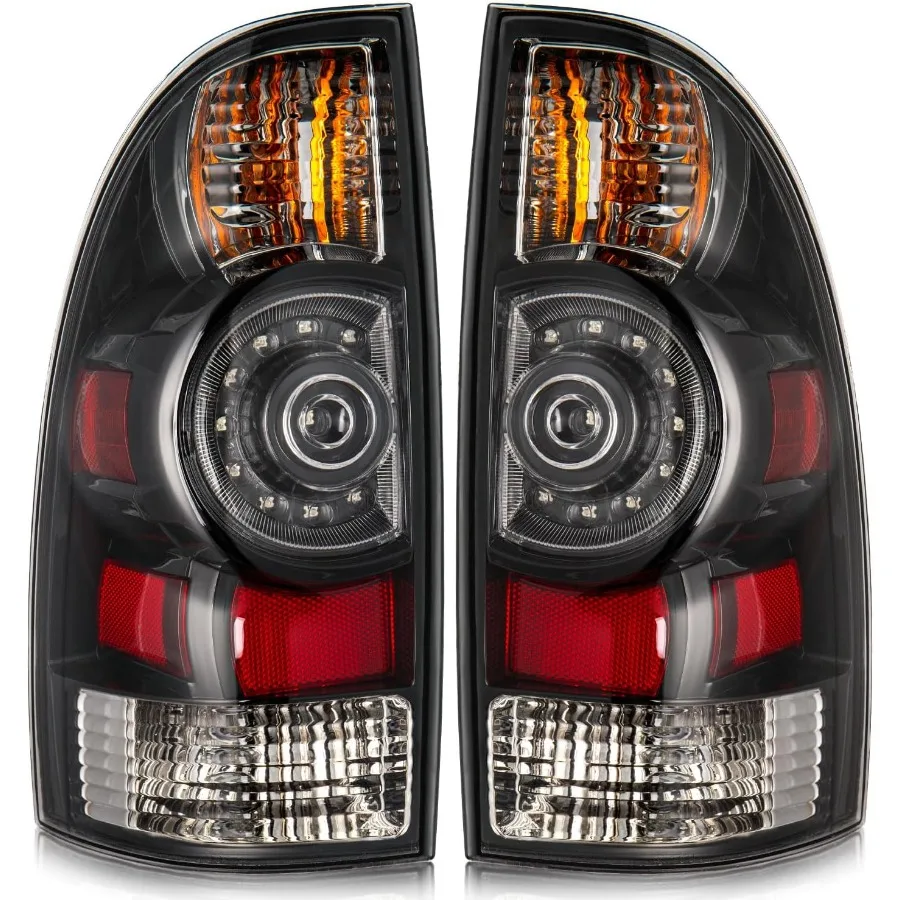 

Tail Light Assembly Compatible with 20052015 Tacoma Tail Lights Rear Brake Lamps Replacement Taillights with Integrated Bulbs a