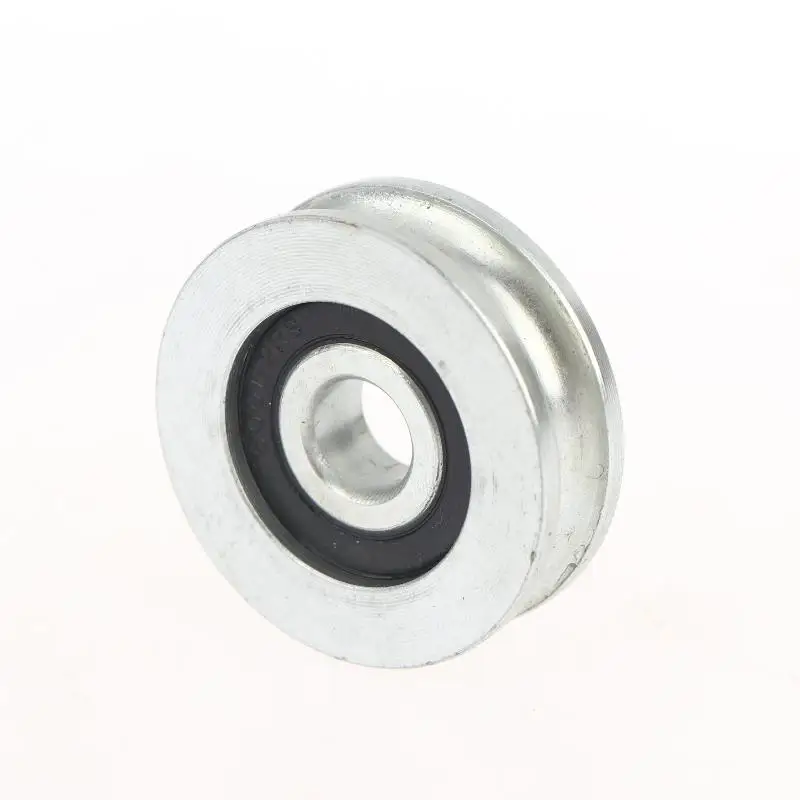 Grooved Bearing U Pulley 1Pc 10*40*12.5mm Anti-Abrasion Wheel Fit 8mm Wire Rope for Construction Site Hoisting Works