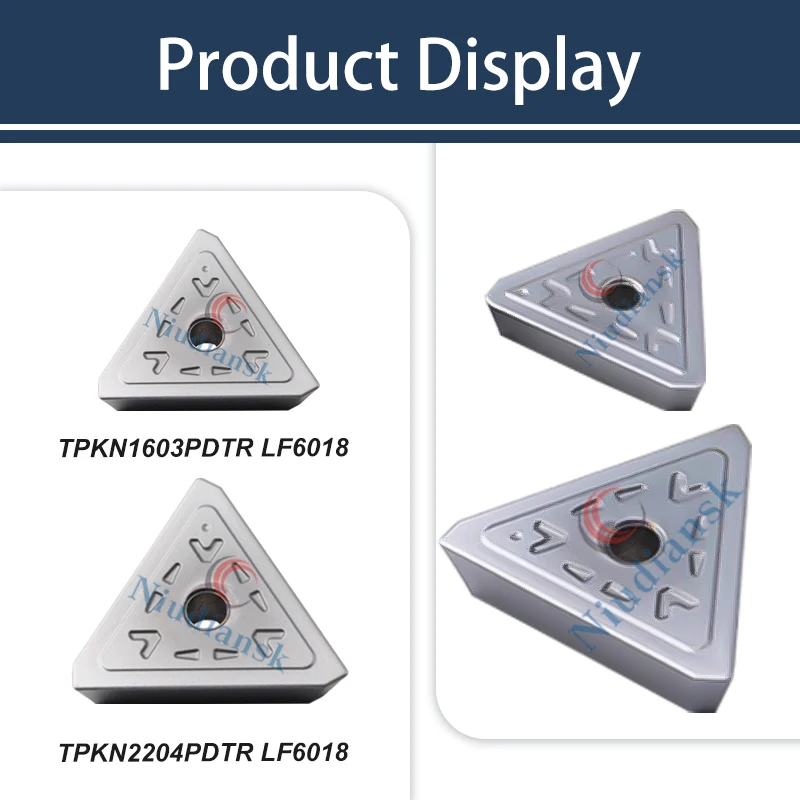 เครื่องกลึง CNC การประมวลผลใบมีดสแตนเลส TPKN1603PDTR TPKN2204PDTR LF6018 มิลลิ่งใบมีดวัสดุ Part Milling เครื่องตัดตัด