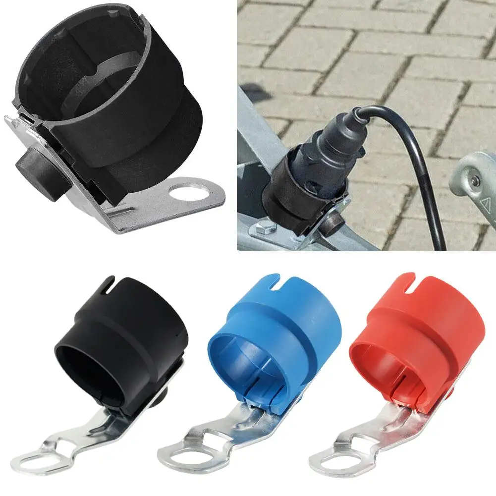 Round Parking Cover Trailer Plug Holder Trailer Connector for 7 /13 Pin Trailer Plugs Adapter Caravan Car Truck Accessories
