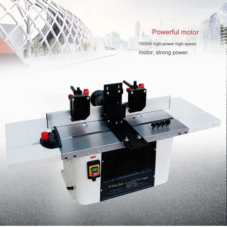 Multifunctional Industrial Wood Planer Machine 220V Bench Planer Motor Multipurpose Thicknesser Woodworking Combination Tool