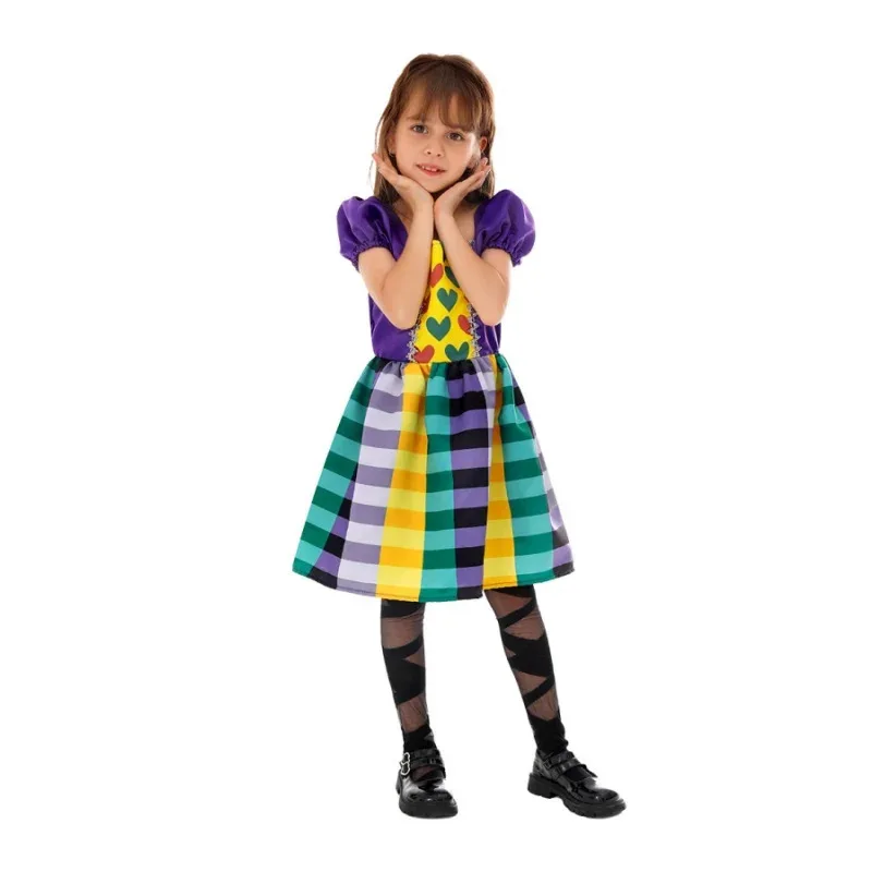 카니발 키즈 대비 공주 할로윈 코스프레 드레스 무대 쇼 소녀 의상 가면 무도회 파티 의상 마스크 dd45