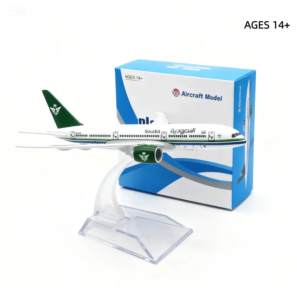 16 سنتيمتر الخطوط الجوية المملكة العربية السعودية B787 ايرباص 1:400 مقياس بوينغ 787 طيران يموت الصب سبيكة معدنية نموذج طائرة لعبة مع حامل