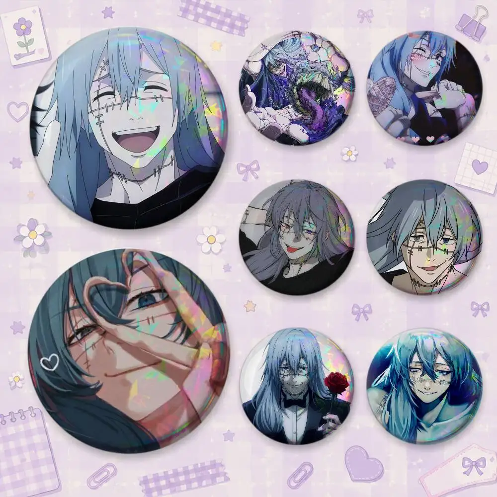 J-Jujutsu K-Kaisen M-Mahito Brooches Cartoon Badge Pins Backpack Hat Accessories Friend Gift