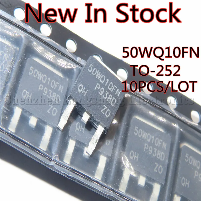 10PCS/LOT VS-50WQ10FN 50WQ10FN TO-252 Schottky diode rectifier  New In Stock