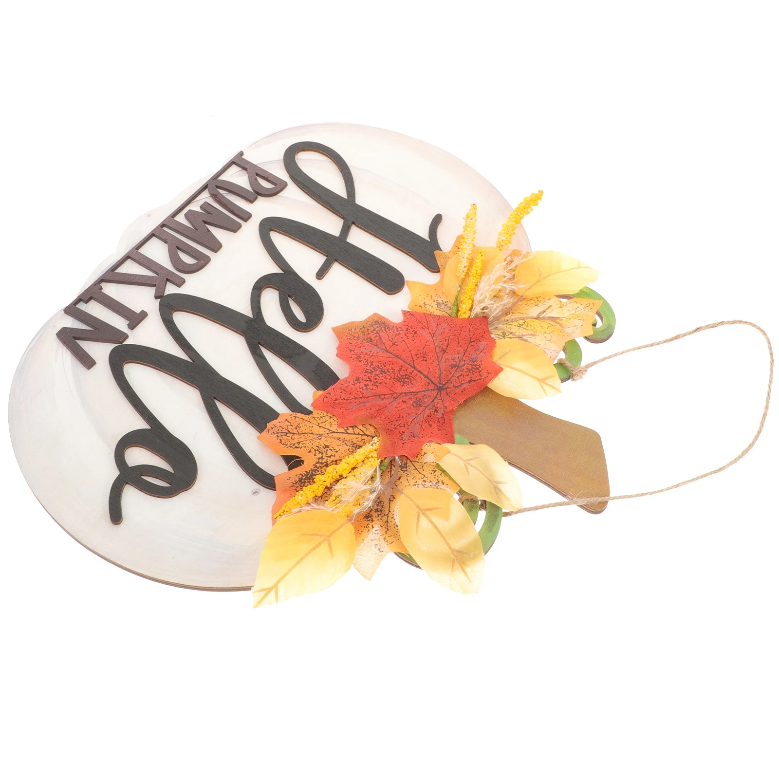 

1 Wooden Pumpkin Sign 30x30cm White Fall Wood Sign Thanksgiving Decor Harvest Festival Porch nament Wall Hanging