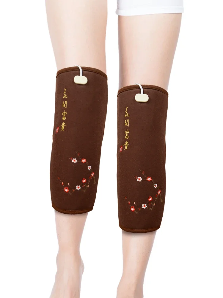 Electric heating kneepads to keep warm old cold legs coarse salt bags for joints leg heating and physiotherapy artifacts.