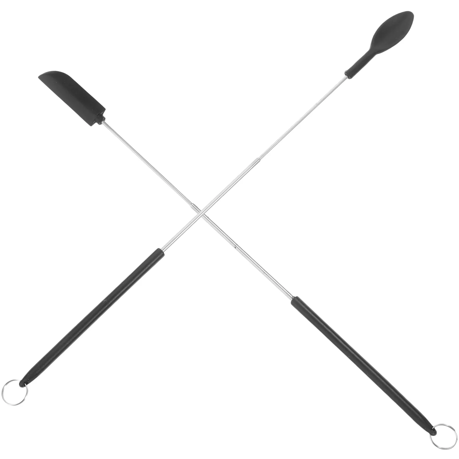 1Set Jam Spatula Scoop Multipurpose Silicone Telescopic Spatula Baking Tool Portable Mini Silicone Scraper Small Kitchen Cream