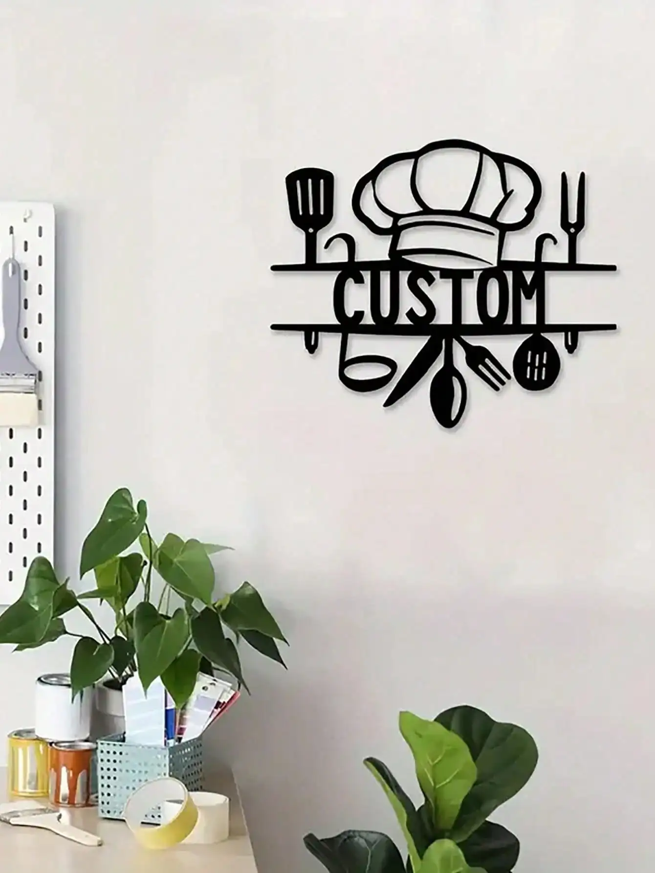 

Custom Metal Name Sign Wall Art Farmhouse Kitchen Decor