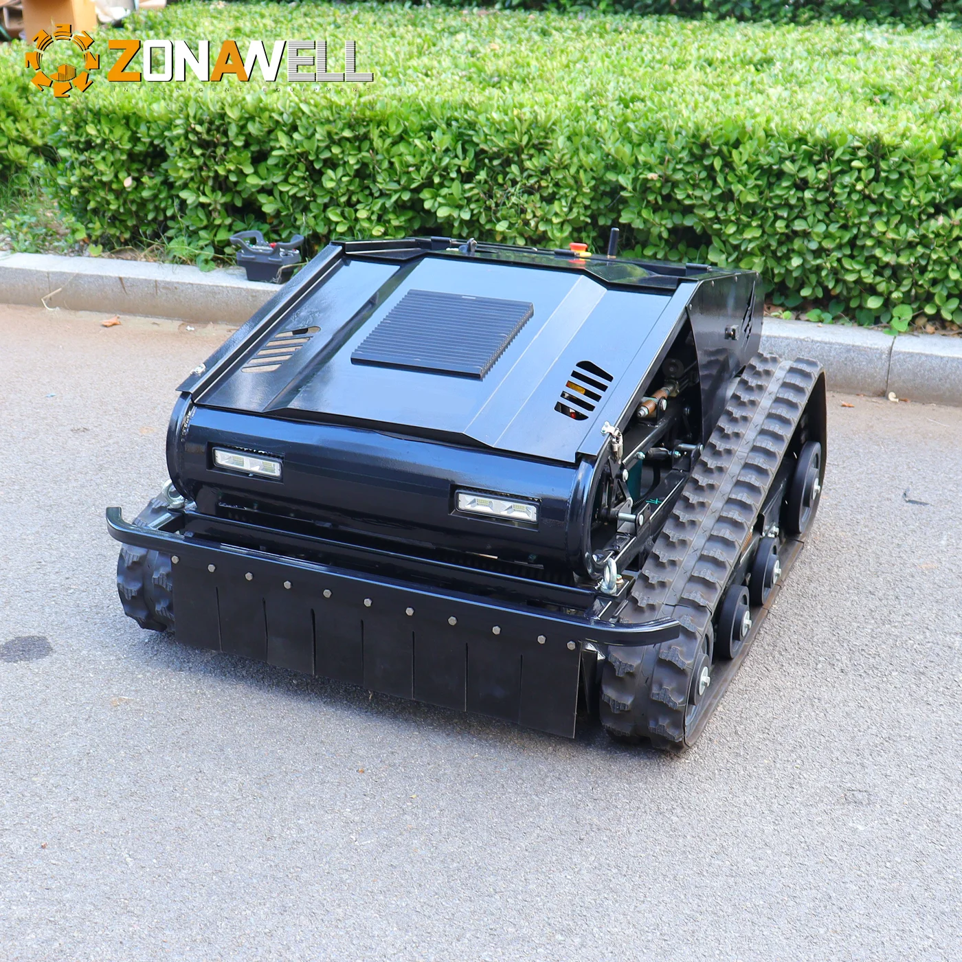 Highly adaptable Extended range hybrid remote control lawn mower CE/EU5/EPA 4500㎡/h 800MM 5KM/H Customized deposit Campgrounds