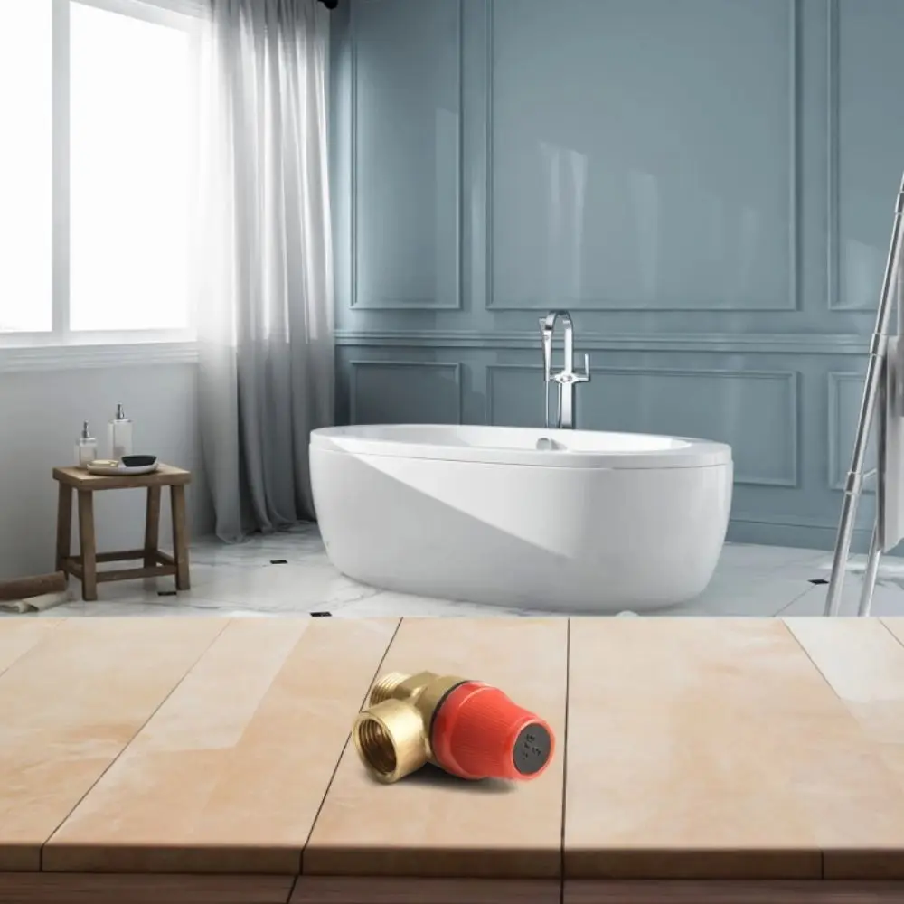 

Color Gold Pressure Valve Efficient Pressure Control Inner and Outer Wire Drain Switch Brass Material Easy Installation