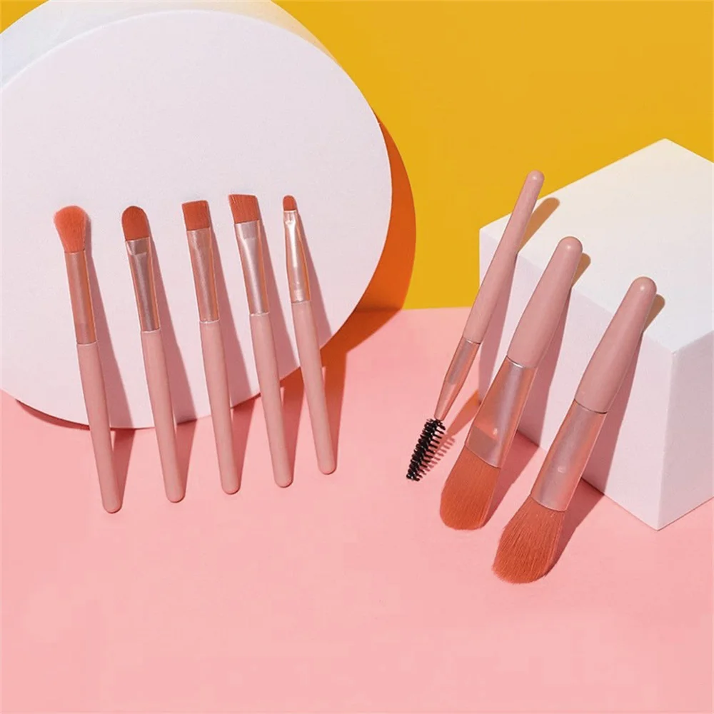 8PCS Soft Fluffy Makeup Brushes Set for cosmetics Foundation Blush Powder Eyes hadow Kabuki Blending Makeup brush beauty tool image 2