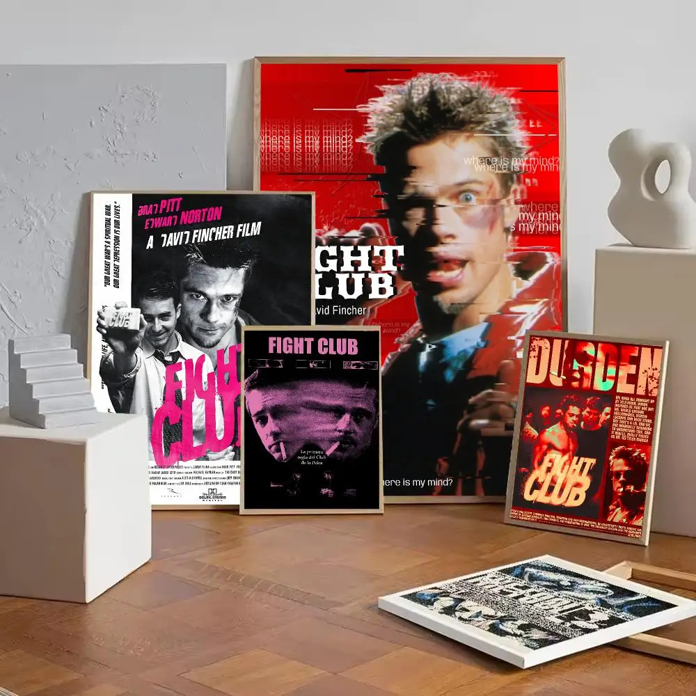 Gift-ready Entertainment F-Fight ClubS Poster Wall Art Painting For Home Room Decoration Bedroom Wall Decor Waterproof Posters