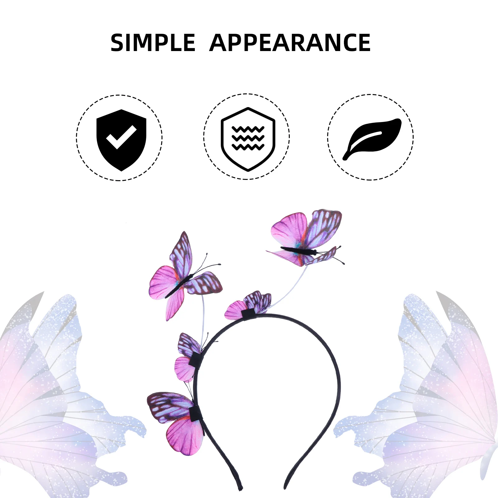 

1 s Pink Plastic Butterfly Hair Clips Set Lovely 3D Hairband for Girls Party Hair Clip Hairband Hairstyling Tools