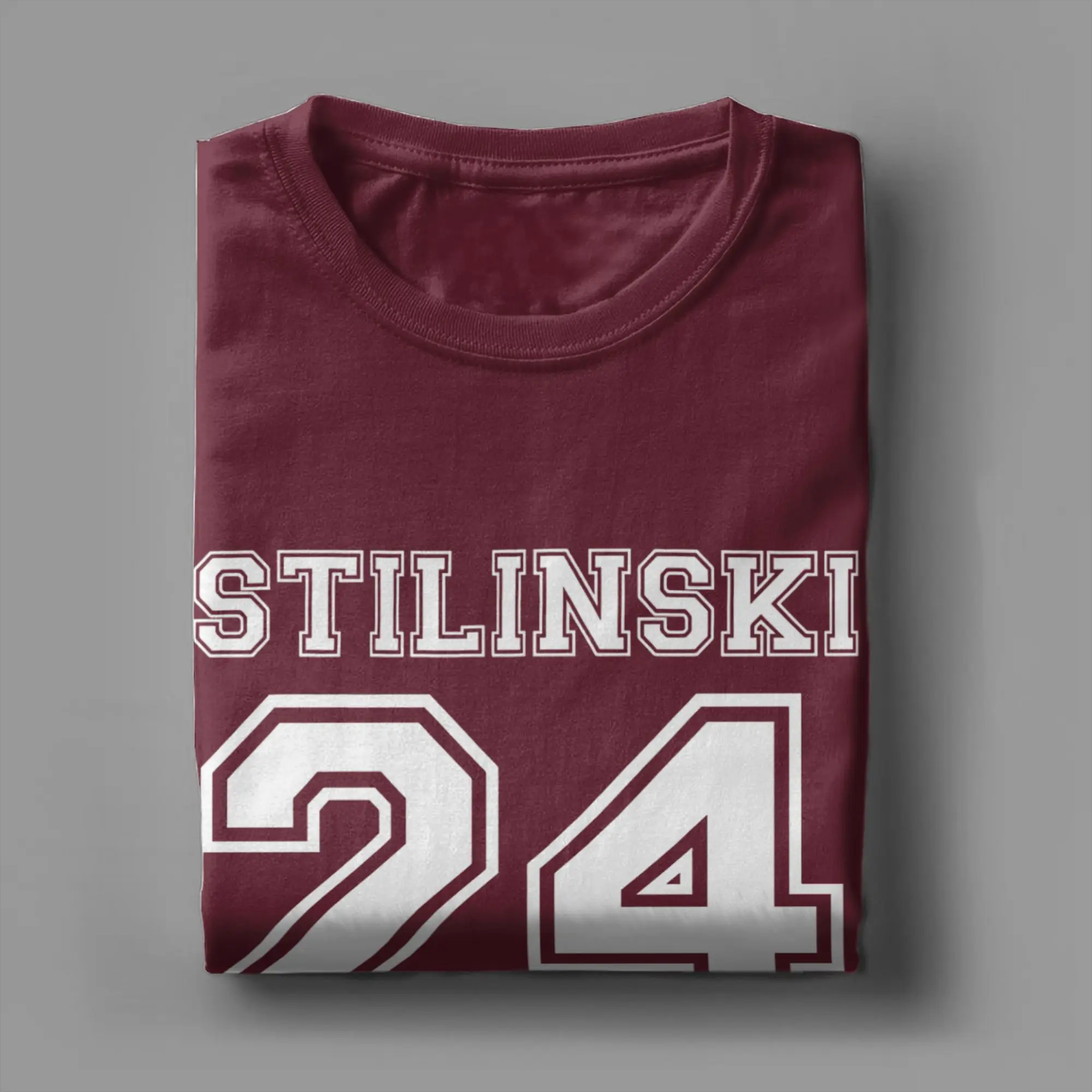 الرجال النساء Stilinski 24 في سن المراهقة الذئب تي شيرت الملابس القطنية الخالصة مذهلة قصيرة الأكمام الياقة المستديرة تيز 6XL تي شيرت #4