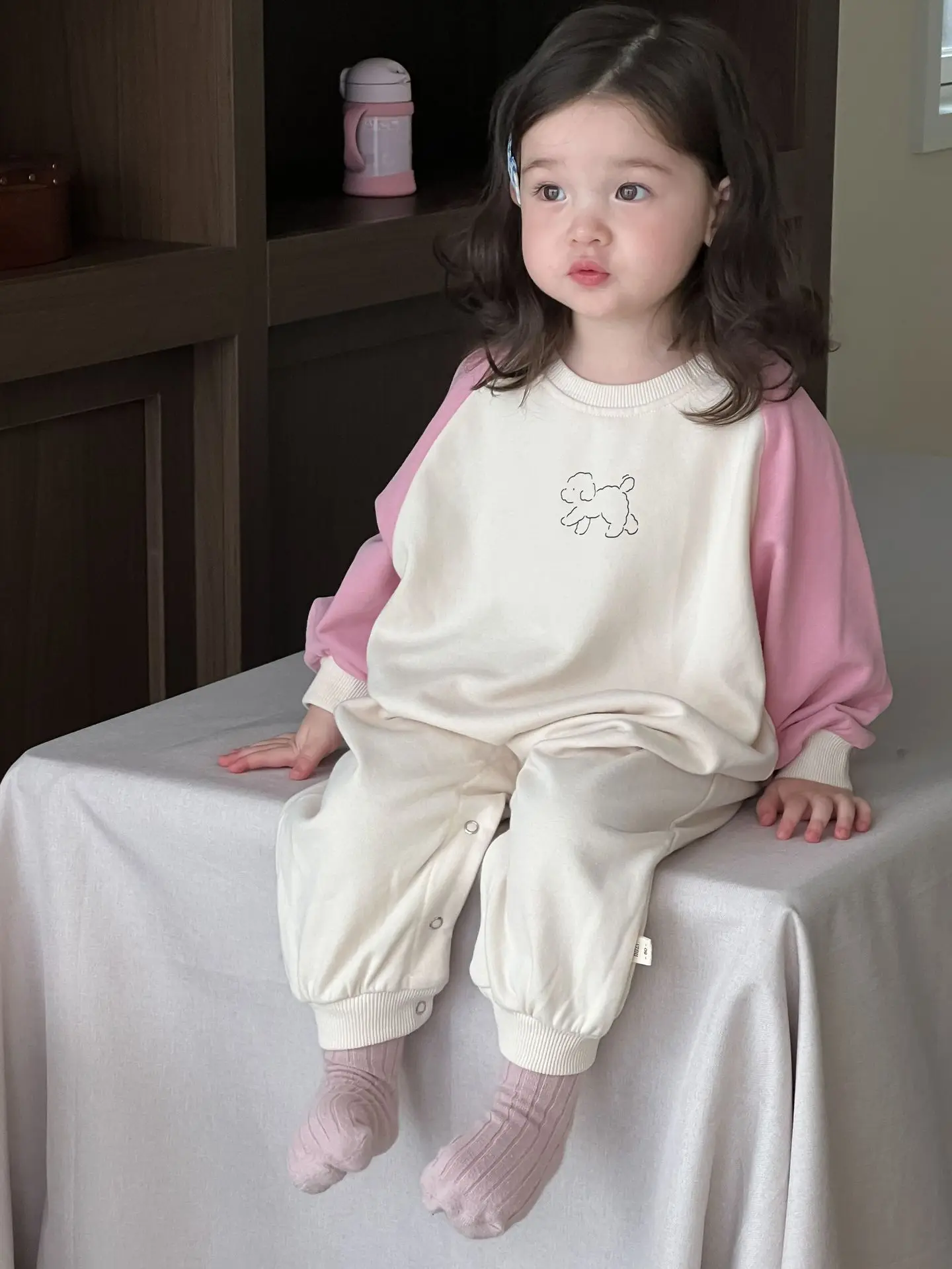 2026 ربيع جديد طفل طويل الأكمام المرقعة رومبير القطن الرضع فتاة لطيف الكرتون بذلة غير رسمية الوليد الملابس 0-24 متر #5