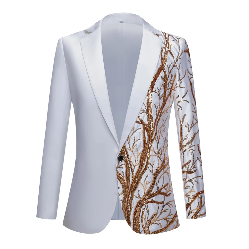 Veste à Paillettes Vertes Brillantes pour Homme, Col Châle, Un Bouton, Blazer de Smoking à Paillettes, Costume de ix, Bal, Discothèque, Zones Me