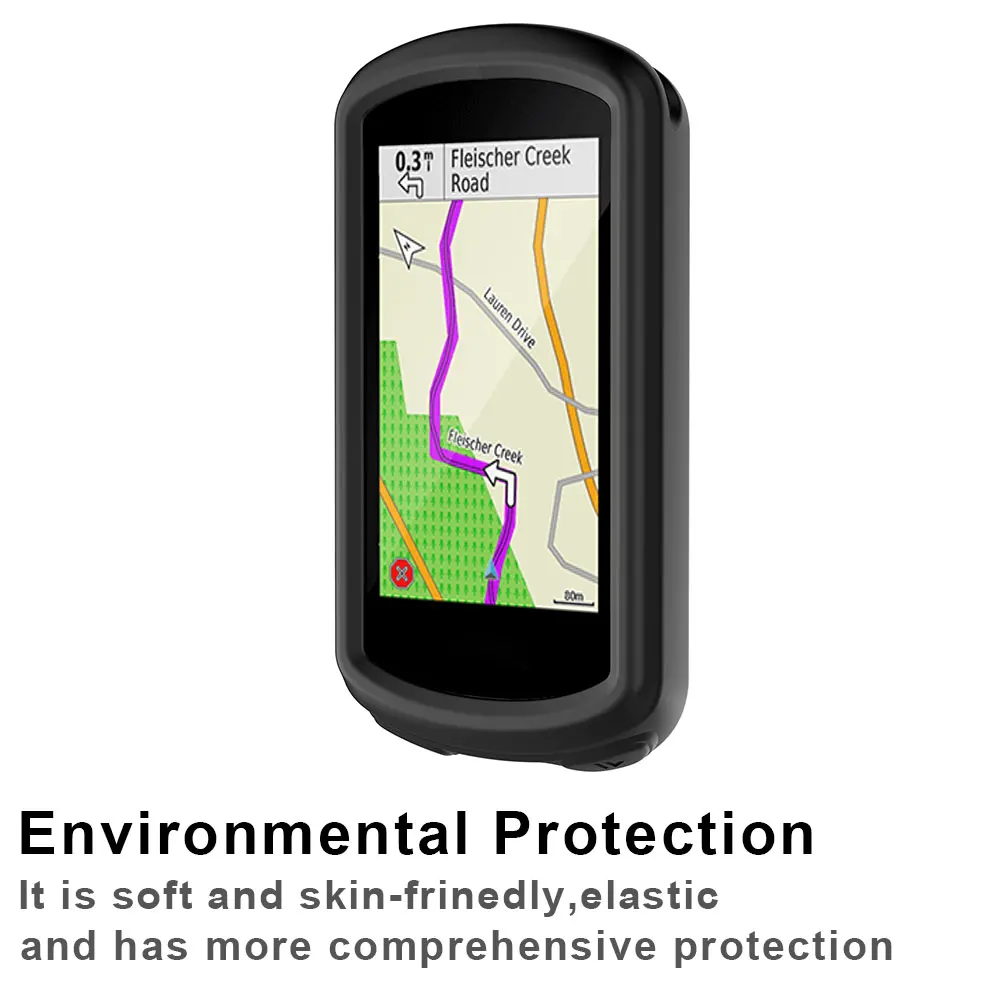 2-in-1 Voor Garmin Edge 1030 Fietscomputer Siliconen Beschermhoes Case + Glas Film Voor Edge 1030 Plus Protector Shell