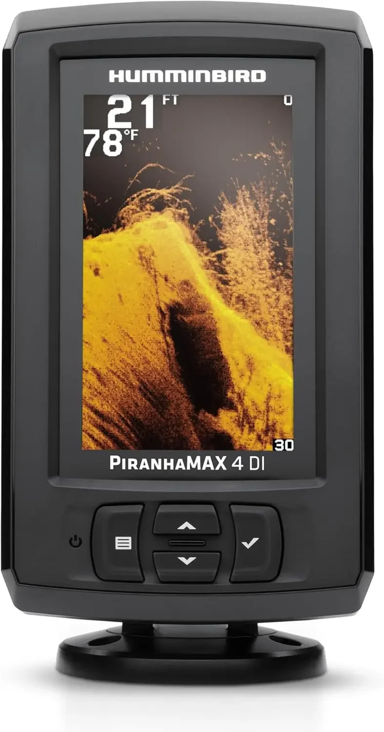 410160 -1 PIRANHAMAX 4 DI (التصوير السفلي) مكتشف الأسماك، أسود