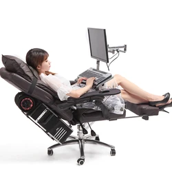 Okay, genuine leather computer chair, esports and leisure chair, home office swivel chair, desktop computer desk and chair, inte