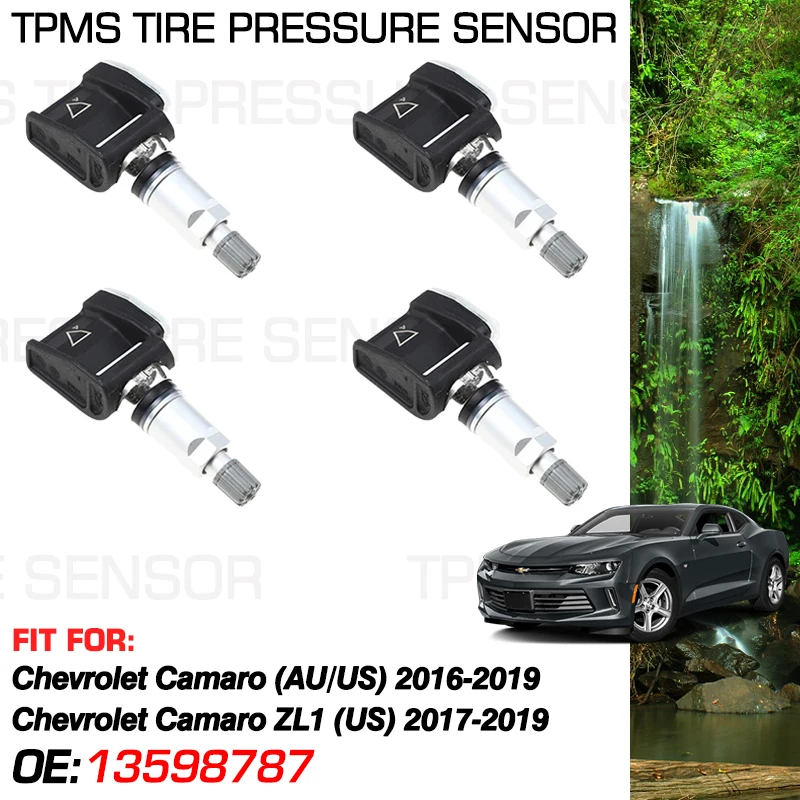 

433MHz 13598787 For Chevrolet Camaro 6th gen 2016-2019 Chevrolet Camaro ZL1 2017-2019 Accessories Tire Pressure Monitor Parts