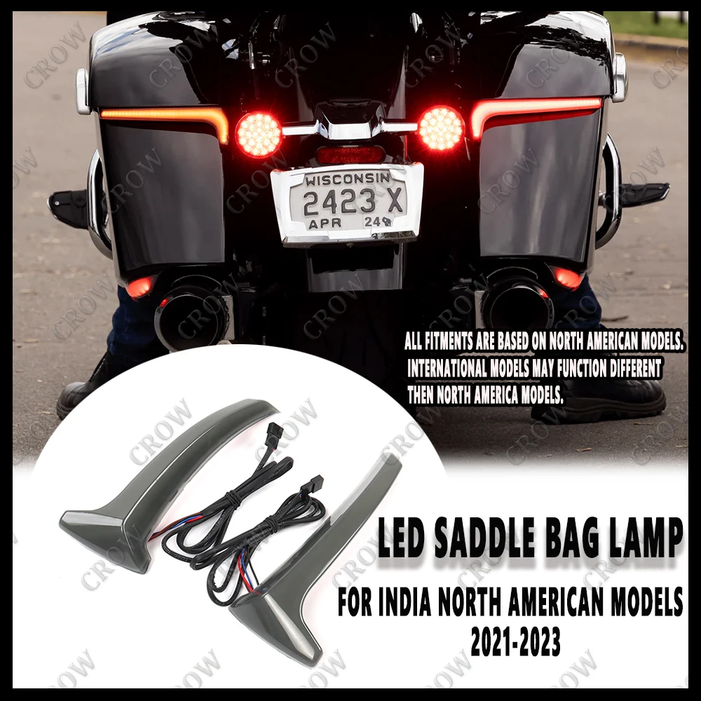 LED Saddle Bag Lights Turn Signal Lights New Motorcycle Accessories For India North American Models Roadmaster Models 2021-2023