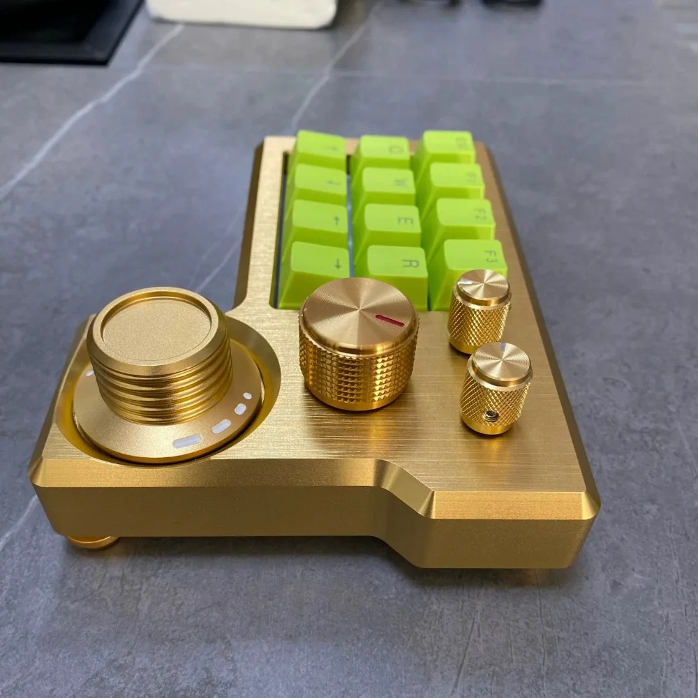 CXT12E4 4 Knobs Mini Keyboard Custom Wired Programming Designer CAD CNC Mechanical Keyboard VIAL Directional Gaming Accessories