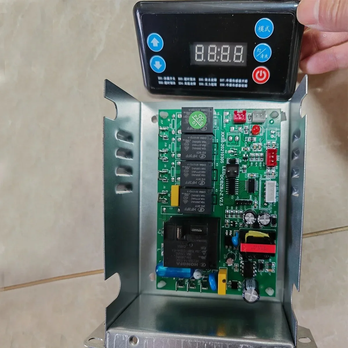 WZ-Universal Ice Making Machine Spare Parts Control Board Computer Board PCB Board With Display Screen for Lecon Yindu Ice Machi