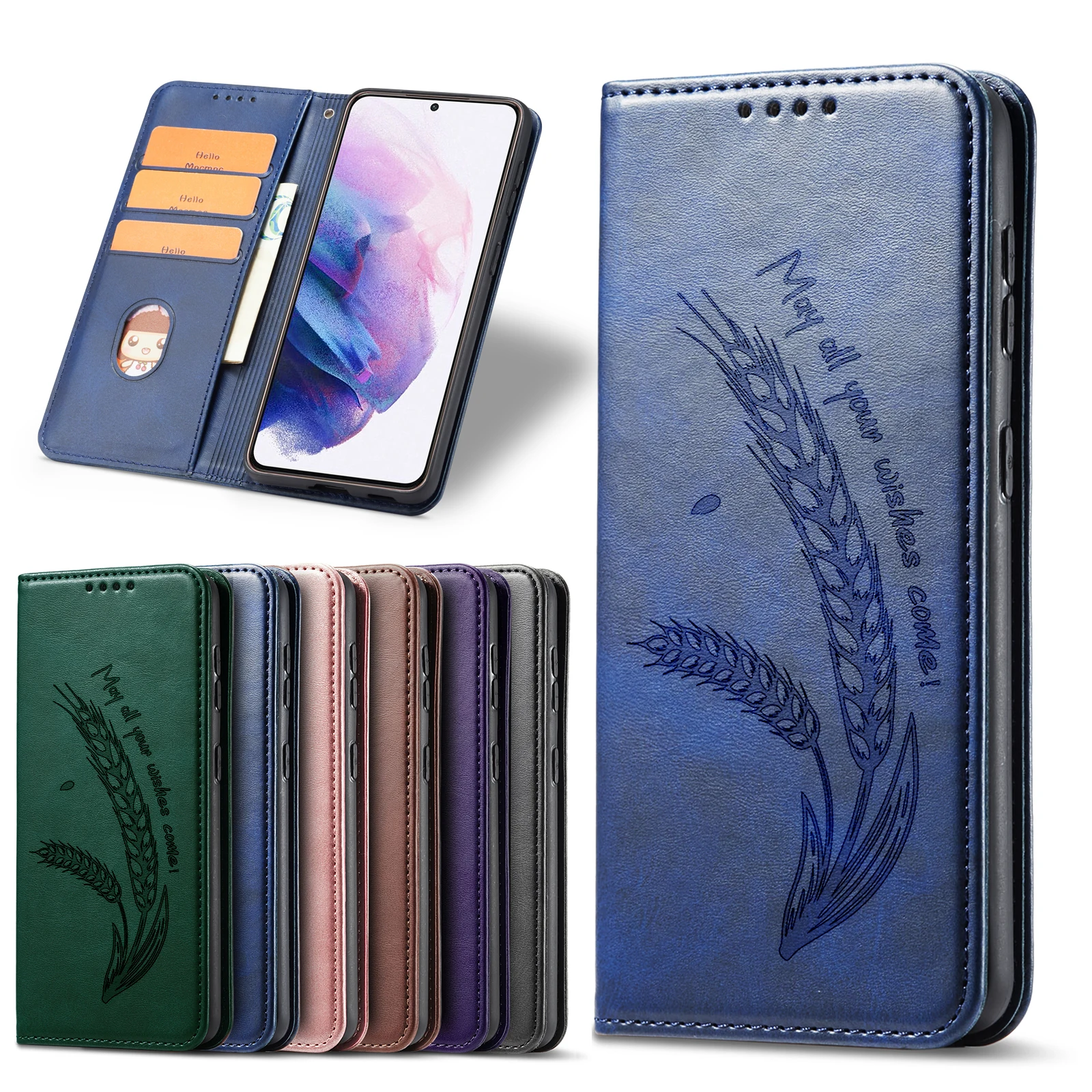 Magnetische Leder Telefon Brieftasche Fall Buch Für Samsung Galaxy A13 A23 A33 A53 A73 A14 A24 A34 A54 A15 A25 A35 A55 A04s A05s Abdeckung