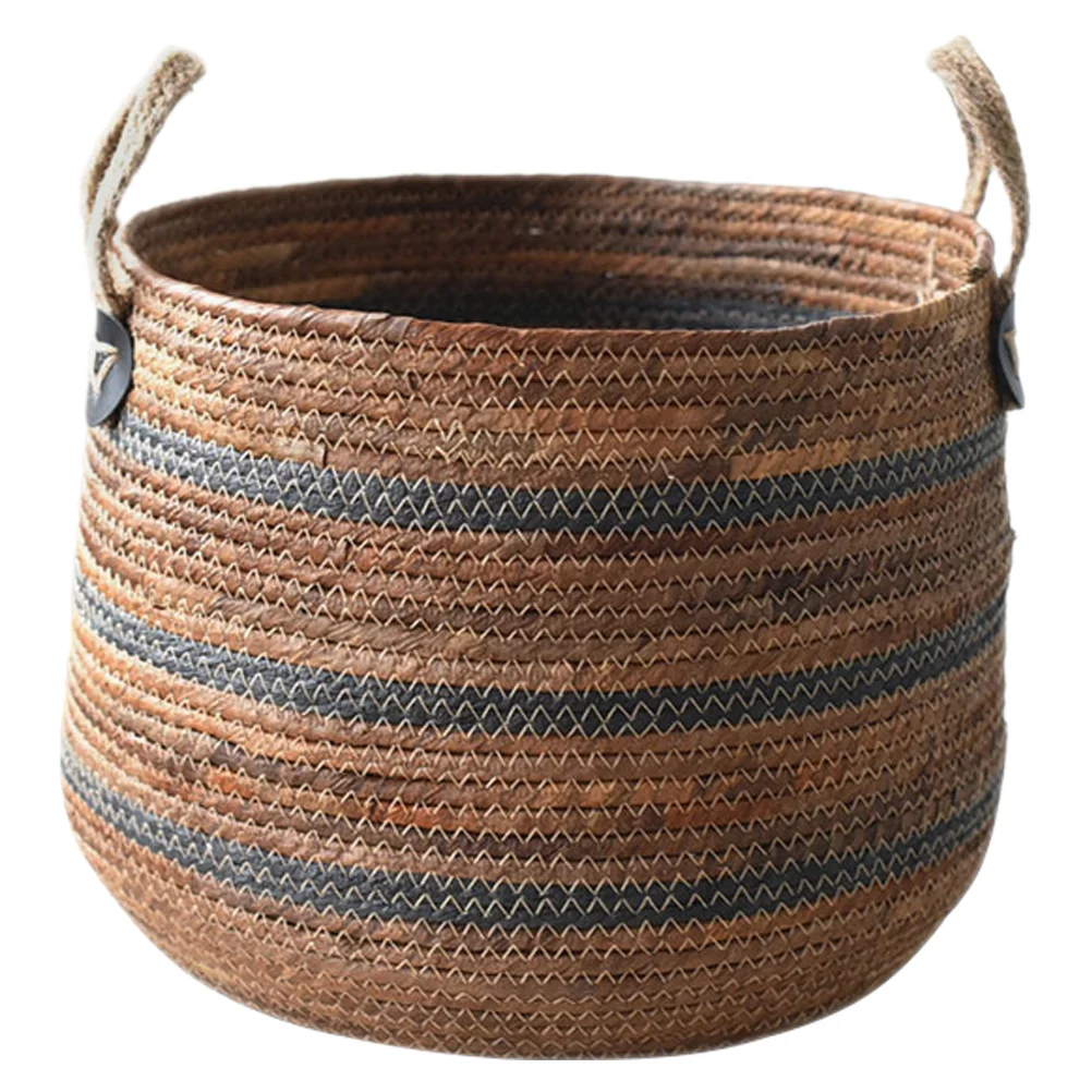 

1PC Mini Woven Basket Versatile Nordic Style Storage Box Woven Clothes Basket Baby Toy Storage