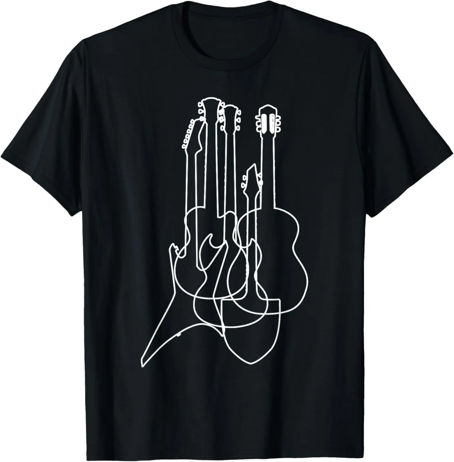 Electric Acoustic Guitars Classical Music Lover Gift T-Shirt