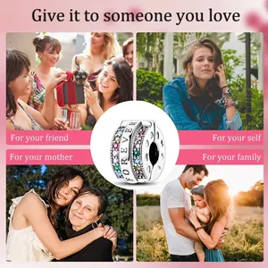 925 Sterling Silver Luminous Accounts zur Herstellung von DIY -Schmuck, Fit Pandora Charme Armband, Schmetterling, Mond, Stern, neues Original Hauptverkaufsstar Perlen - №2