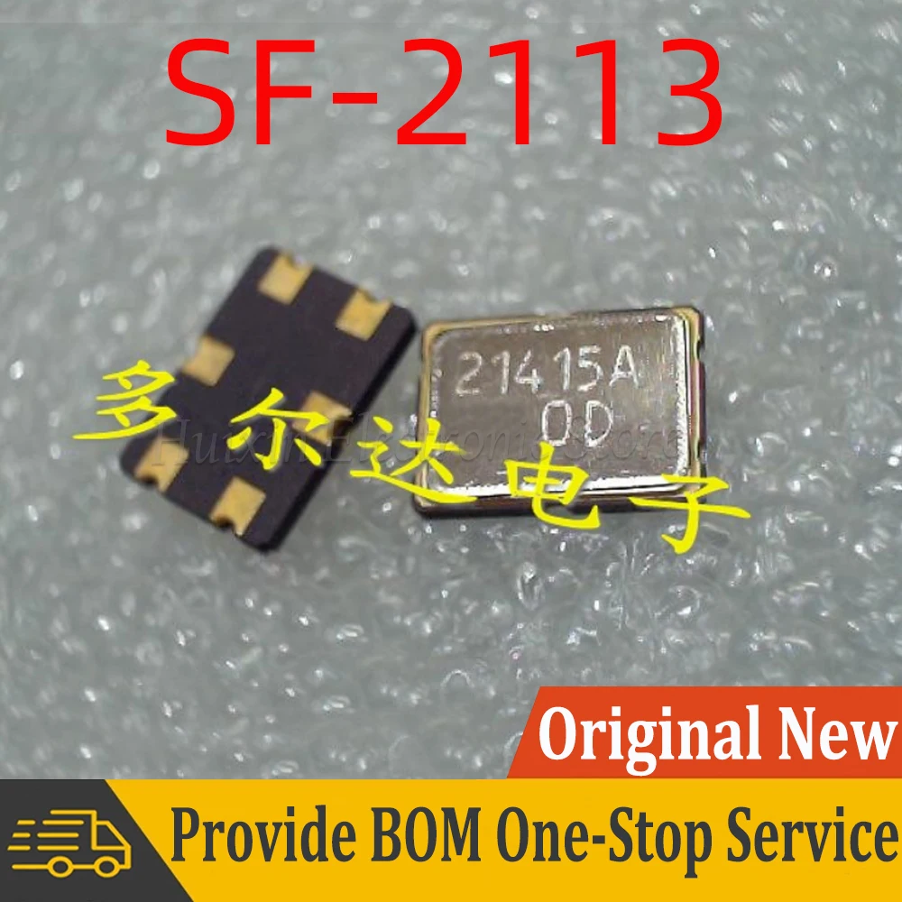 2pcs SF-2113 21415A Surface Mount SMT Oscillator Monolithic Crystal Filter Bandwidth 7.5-28KHZ SMD SF 2113 21415A NEW