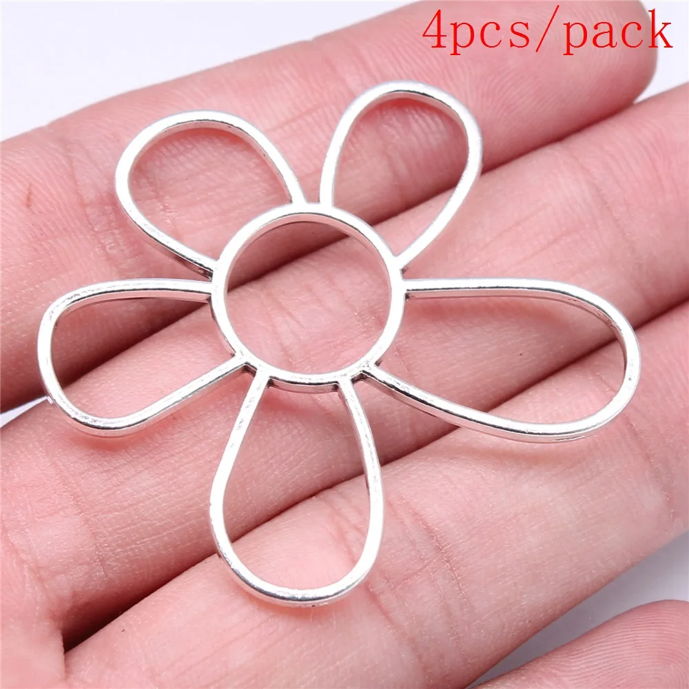 Bulk Charms For Jewelry Making Kit Pendant Diy Jewelry Accessories Hollow Flower Charms