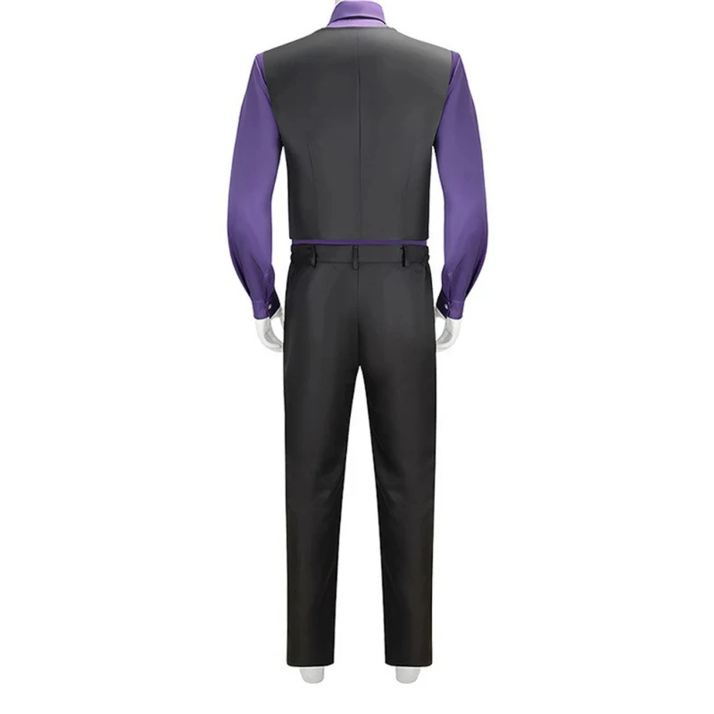 

ADFF15William Afton Cosplay FNaF Purple Guy Doujin Outfit Roleplay Halloween Party Costume【【【