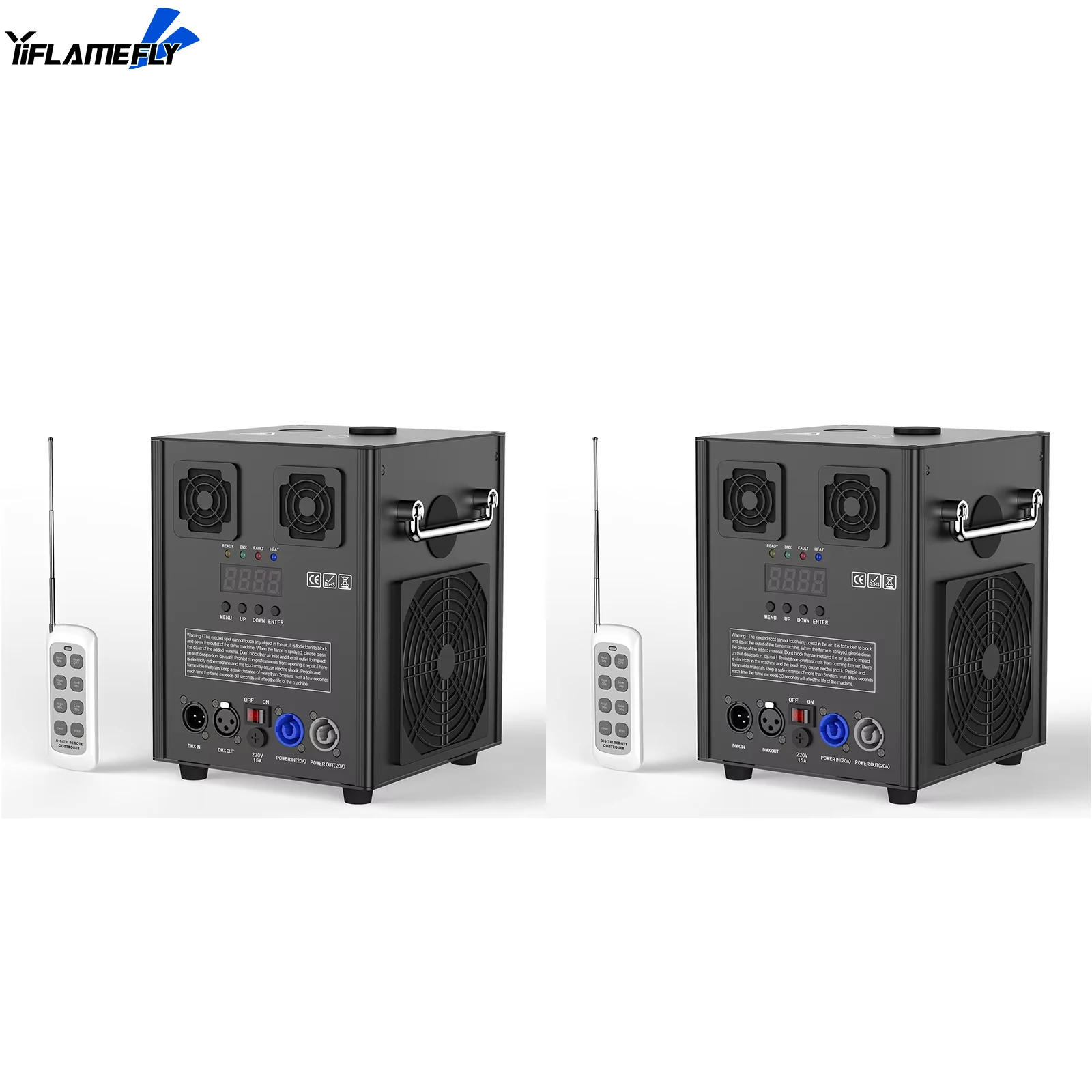 Yiflamefly 2 Stuks 750W Elektronische Bloem Spuitmachine Podiumapparatuur Speciale Effect Machine DMX512 Voor Bruiloft Muzikale Show